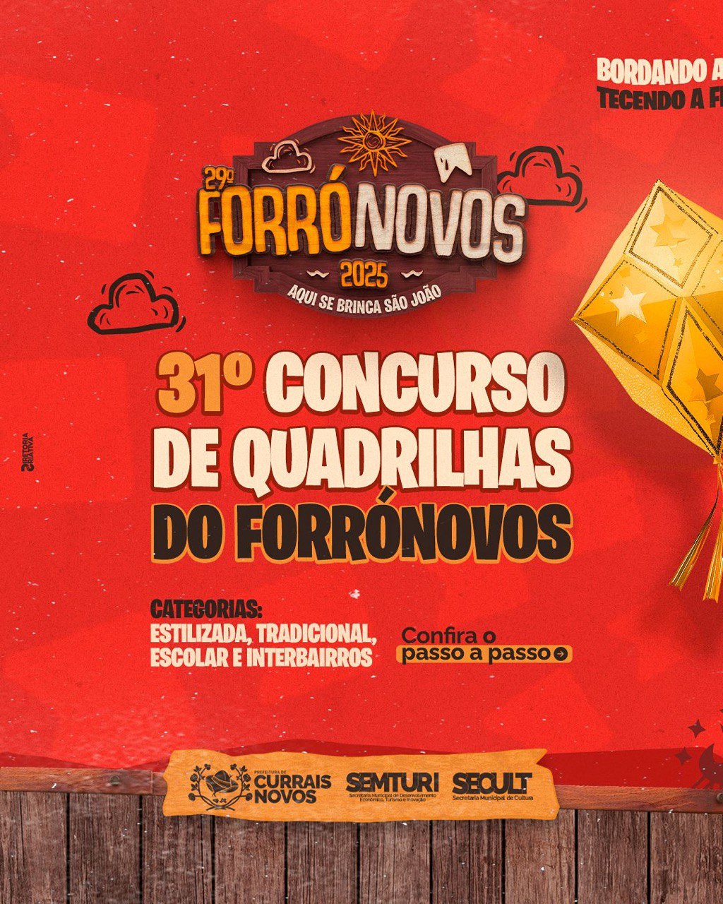 SÃO JOÃO: Aberta as inscrições para o 31º Festival de Quadrilhas Juninas do FORRONOVOS